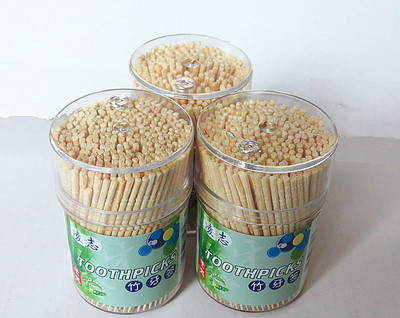 【牙簽廠供應(yīng) 灌裝竹牙簽 竹質(zhì)單尖牙簽 牙簽貼牌 廠家直銷】價格,廠家,圖片,口腔清潔附屬品,臺州市黃巖任江塑料制品廠-